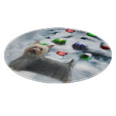 Silky Terrier Kerstmis Snijplank (Hoek)