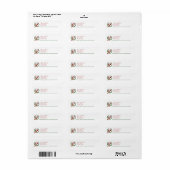 Silky Terrier-kerstretouradreslabels Etiket (Full Sheet)