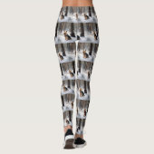 Silky Terrier Laat het sneeuwen Kerstmis Leggings (Achterkant)
