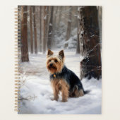 Silky Terrier Laat het sneeuwen Kerstmis Planner (Voorkant)