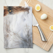 Silky Terrier Laat het sneeuwen Kerstmis Theedoek (Quarter Fold)