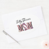 Silky Terrier MOM Ovale Sticker (Envelop)