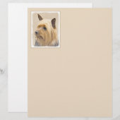 Silky Terrier Painting - Cute Original Dog Art (Voorkant / Achterkant)
