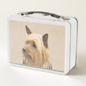 Silky Terrier Painting - Cute Original Dog Art (Achterkant)