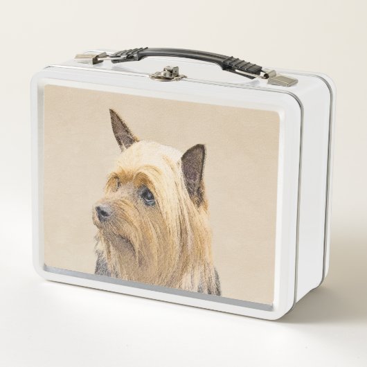 Silky Terrier Painting - Cute Original Dog Art (Voorkant)
