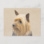 Silky Terrier Painting - Cute Original Dog Art Briefkaart (Voorkant)