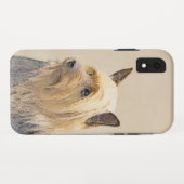 Silky Terrier Painting - Cute Original Dog Art Case-Mate iPhone Case (Achterkant (horizontaal))