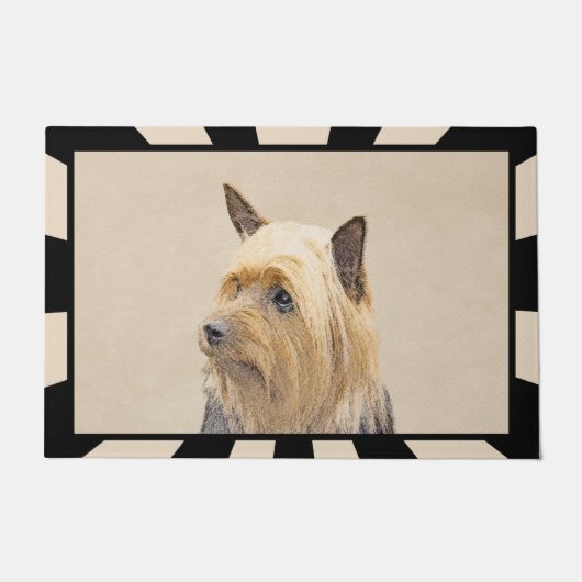 Silky Terrier Painting - Cute Original Dog Art Deurmat (Voorkant)