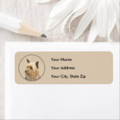 Silky Terrier Painting - Cute Original Dog Art Etiket (Insitu)