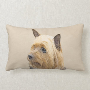 Silky Terrier Painting - Cute Original Dog Art Kussen