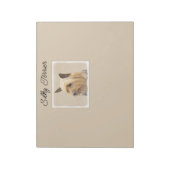 Silky Terrier Painting - Cute Original Dog Art not Notitieblok (Linkerzijde)
