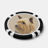 Silky Terrier Painting - Cute Original Dog Art Poker Chips (Enkel)
