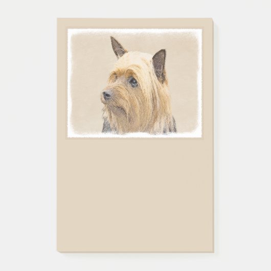 Silky Terrier Painting - Cute Original Dog Art Post-it® Notes (Voorkant)