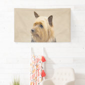 Silky Terrier Painting - Cute Original Dog Art Spandoek (Insitu)