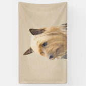 Silky Terrier Painting - Cute Original Dog Art Spandoek (Verticaal)
