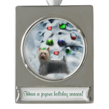 Silky Terrier Personalized Kerstmis