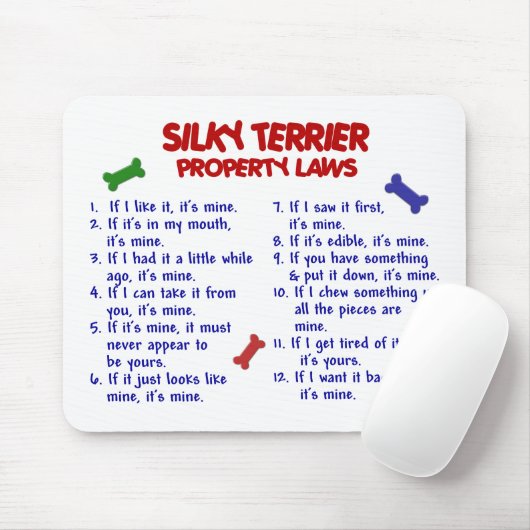 SILKY TERRIER Property Wetten 2 Muismat (Met muis)