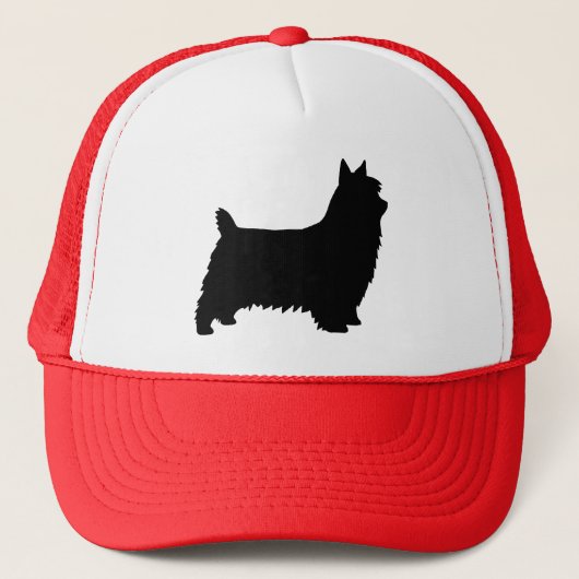 Silky Terrier Silhouette Trucker Pet (Voorkant)
