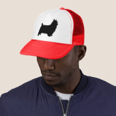 Silky Terrier Silhouette Trucker Pet (In situ)