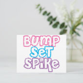 Silla Volleyball Briefkaart (Staand voorkant)