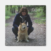 Silli und Roka im Wald Magneet (Voorkant)