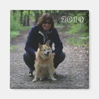 Silli und Roka im Wald Magneet