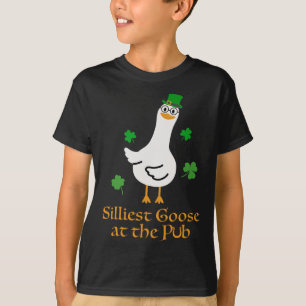 Silliest Goose in de pub grillige lach Shamr T-shirt