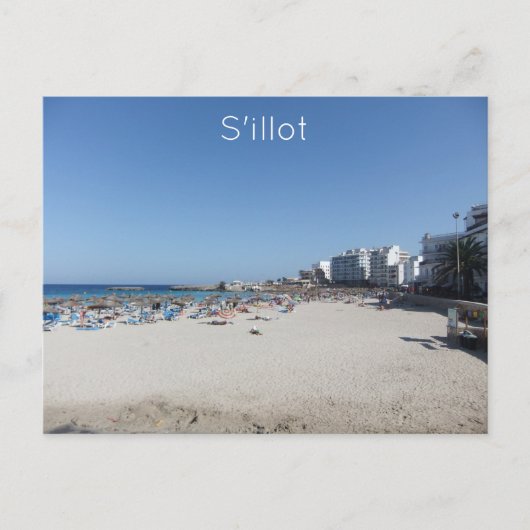 S'illot Beach Briefkaart (Voorkant)