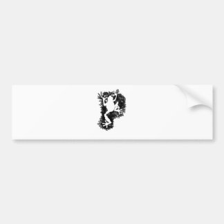 silluete Phibbie TShirt+black_trans copy Bumpersticker
