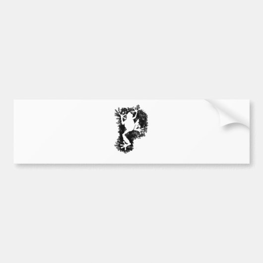 silluete Phibbie TShirt+black_trans copy Bumpersticker (Voorkant)