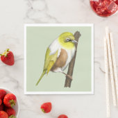 Sillvereye tauhou Nieuw-Zeeland vogel Servet (Insitu)