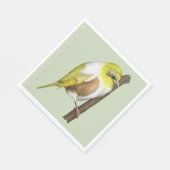 Sillvereye tauhou Nieuw-Zeeland vogel Servet (Hoek)