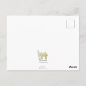 Silly animal circus postcard briefkaart (Achterkant)