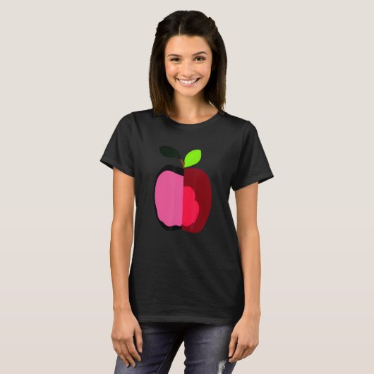 silly Apple vegetarian T-shirt (Voorkant volledig)