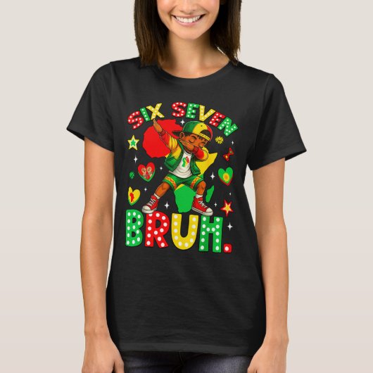 Silly Bruh History Dabbing 67 African American Sev T-shirt (Voorkant)