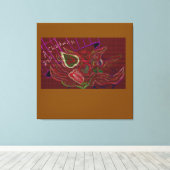 Silly Comic Canvas Afdruk (Insitu (Houten vloer))