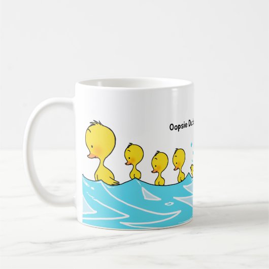 Silly Duckling Makes a Splash Koffiemok (Links)