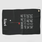 Silly Golf Gifts Funny Humorous Hilarious Weird Golfhanddoek (Horizontaal)