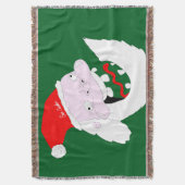 Silly goofy Santa Claus cartoon face  Deken (Voorkant Verticaal)