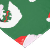 Silly goofy Santa Claus cartoon face  Tafelkleed (Gekanteld)