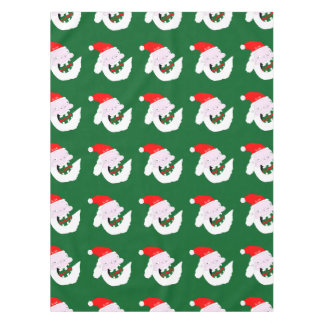 Silly goofy Santa Claus cartoon face Tafelkleed