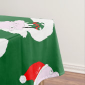Silly goofy Santa Claus cartoon face  Tafelkleed (Voorbeeld)