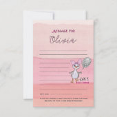 Silly Goose 1st Birthday Pink Time Capsule Card Kaart (Voorkant)