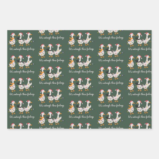 Silly Goose ABA Xmas RBT BCBA Behavior Therapist Inpakpapier Vel (Voorkant)