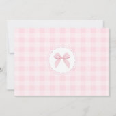 Silly Goose adoptiecertificaat Roze Gingham Kaart (Achterkant)