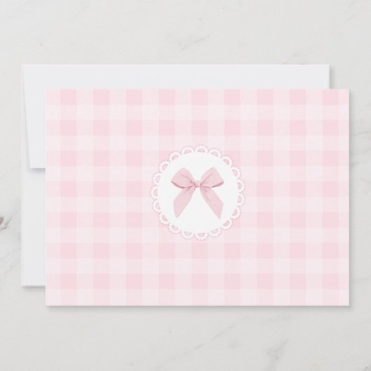 Silly Goose Adoption certificate Pink Gingham Kaart (Achterkant)