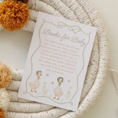 Silly Goose Baby Shower Books for Baby Informatiekaartje