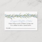 Silly Goose Baby Shower Diaper Raffle Informatiekaartje (Voorkant)