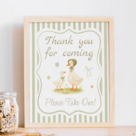 Silly Goose Baby Shower Favor  Poster