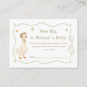 Silly Goose Baby Shower Guess How Big is Her Belly Informatiekaartje (Voorkant)